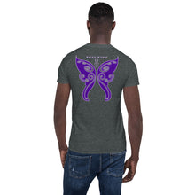 Load image into Gallery viewer, Short-Sleeve Unisex T-Shirt with Butterfly Back